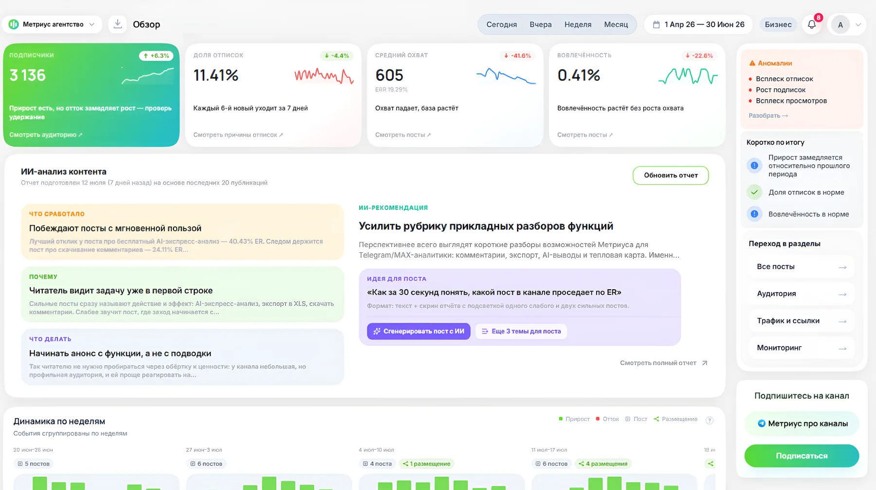 Рабочая область кабинета Метриуса